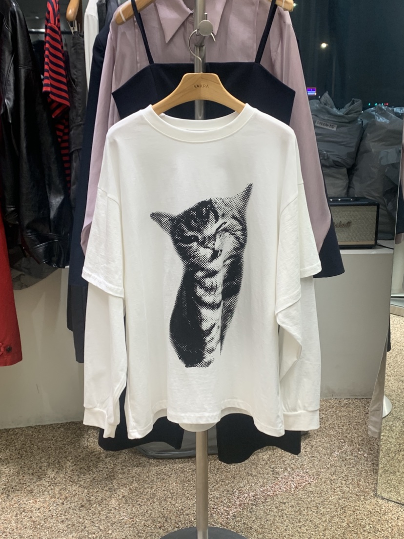 VAARA直郵韓國代購㊣女裝新品人氣時尚推薦職業熱賣長袖T恤VAARA長袖T恤