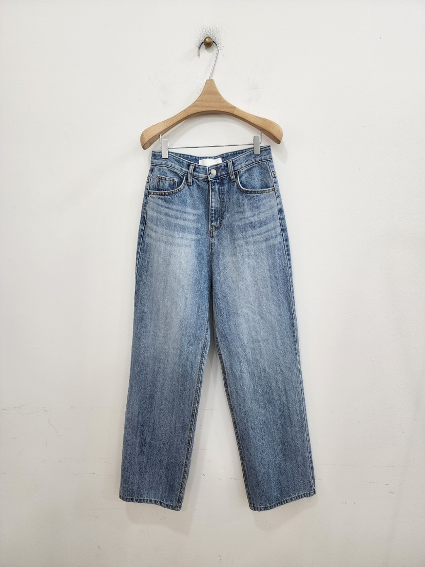 LE MIU韓國㊣直郵東大門代購女裝新品休閑時尚熱賣職業牛仔褲LE_MIU牛仔褲圖色1