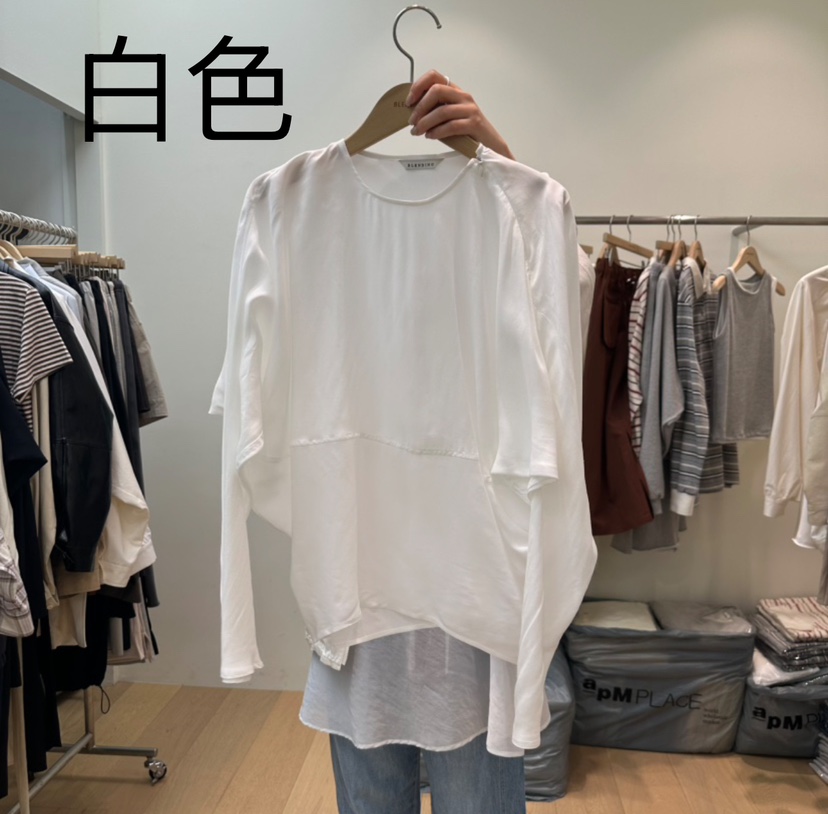 BLENDING-p韓國直郵㊣東大門實拍女裝新款熱賣職業長袖T恤BLENDING長袖T恤圖色3