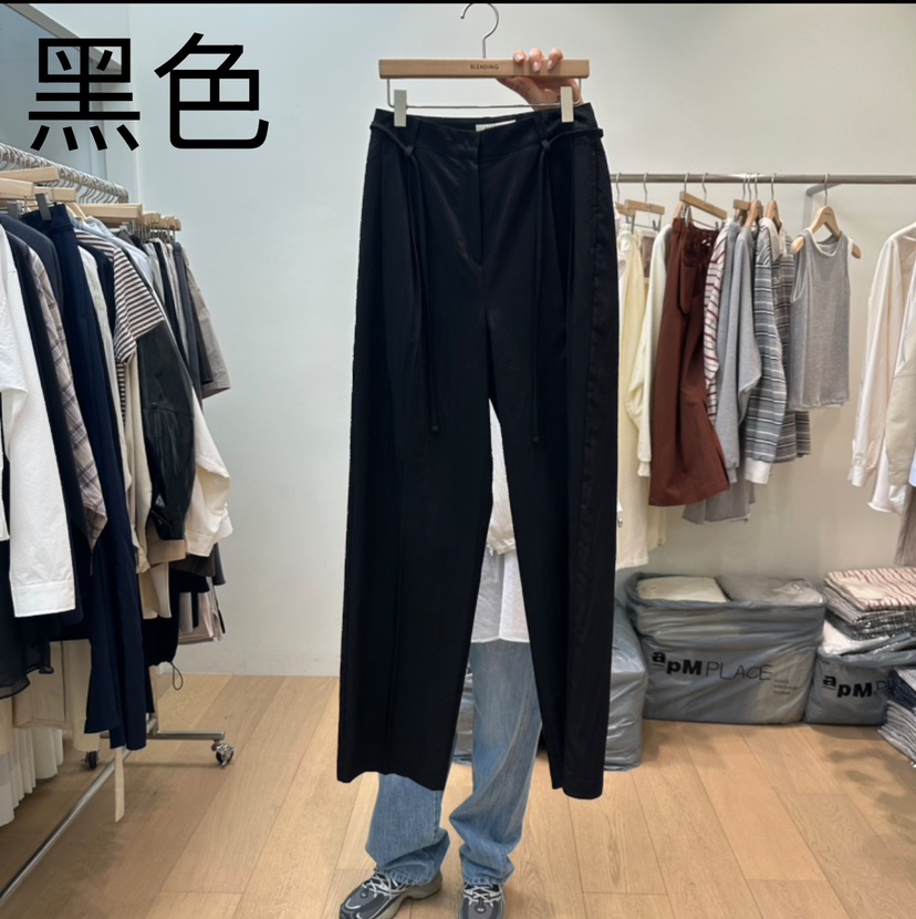 BLENDING-p直郵韓國代購㊣女裝新款熱賣休閑25春夏推薦休閑褲BLENDING休閑褲圖色2