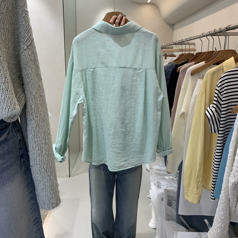 NINESQUARED韓國㊣直郵東大門代購女裝新品時尚25春夏襯衫蕾絲衫NINESQUARED襯衫/蕾絲衫