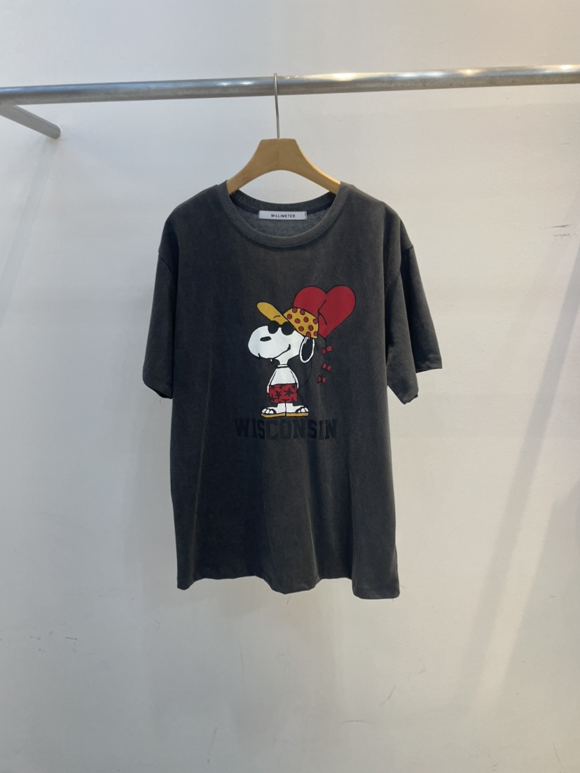 MILLIMETER東大門直郵女裝新品真品25春夏推薦熱賣T恤史努比MILLIMETERT恤圖色3