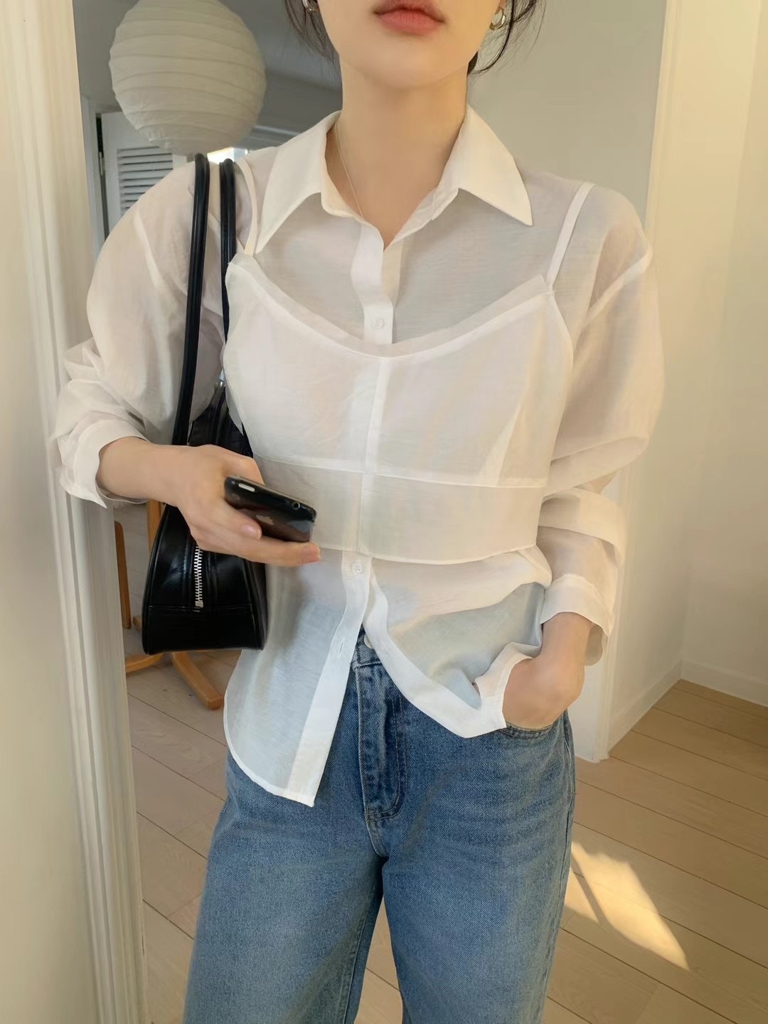 OUIR東大門代購女士新款職業休閑時尚推薦人氣熱賣真品套裝OUIR套裝圖色2