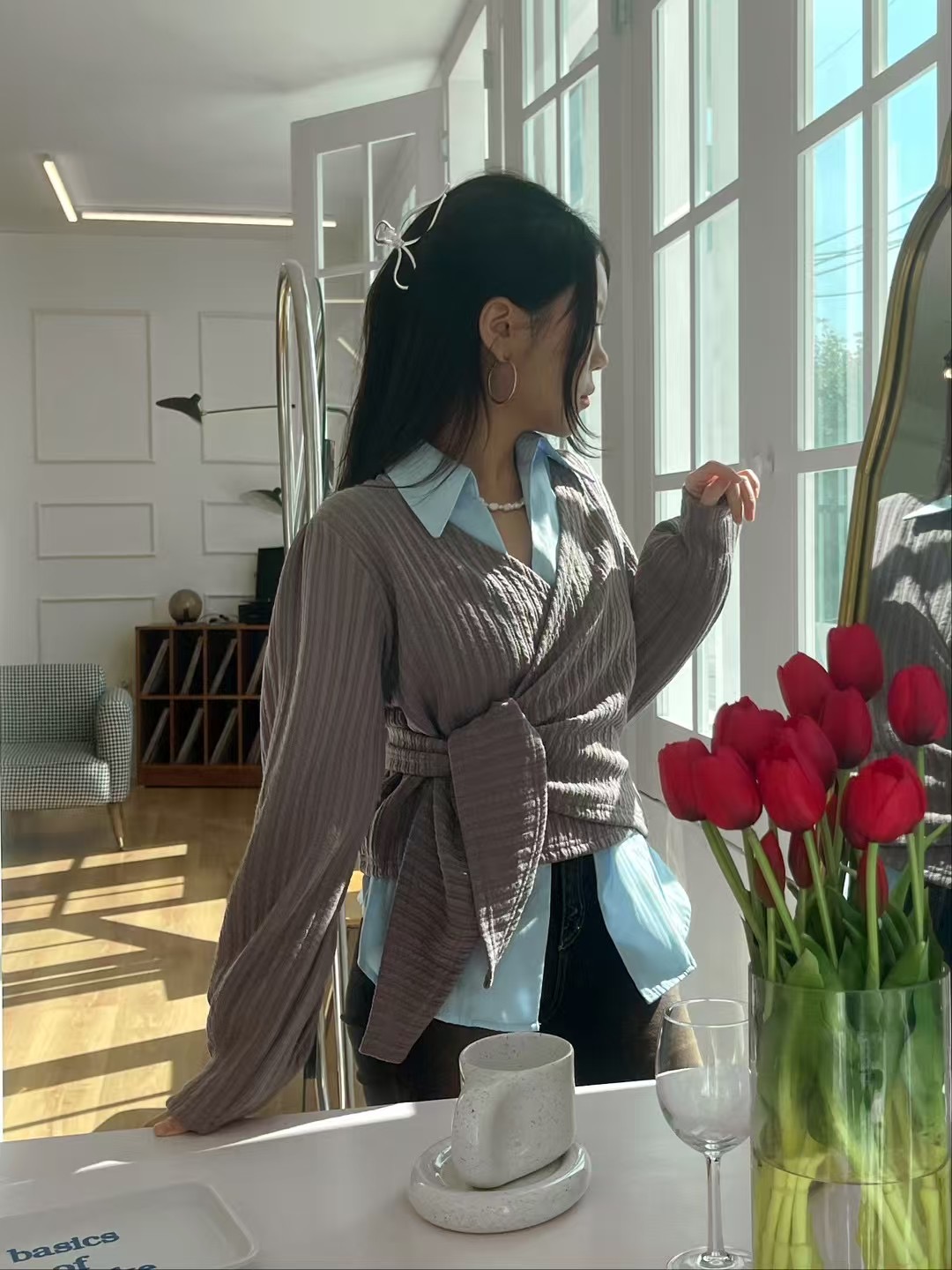 GISELE東大門直郵女士新品人氣25春夏推薦熱賣休閑襯衫蕾絲衫GISELE襯衫/蕾絲衫