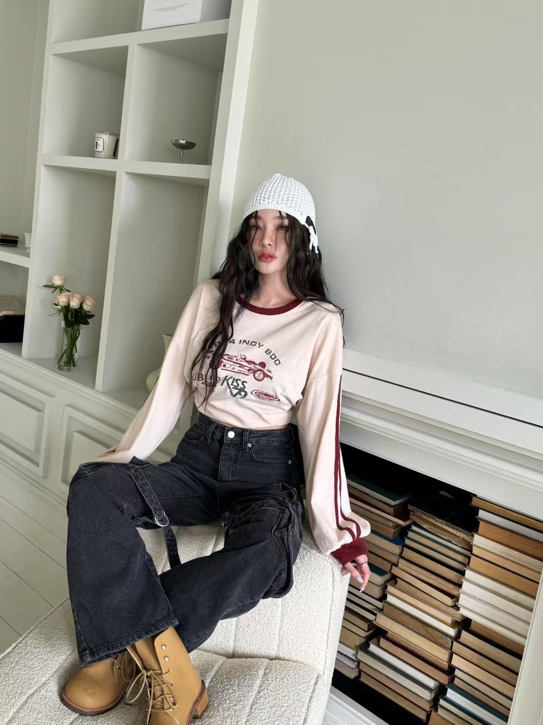 GISELE東大門實拍女裝新品休閑時尚人氣熱賣職業推薦長袖T恤GISELE長袖T恤