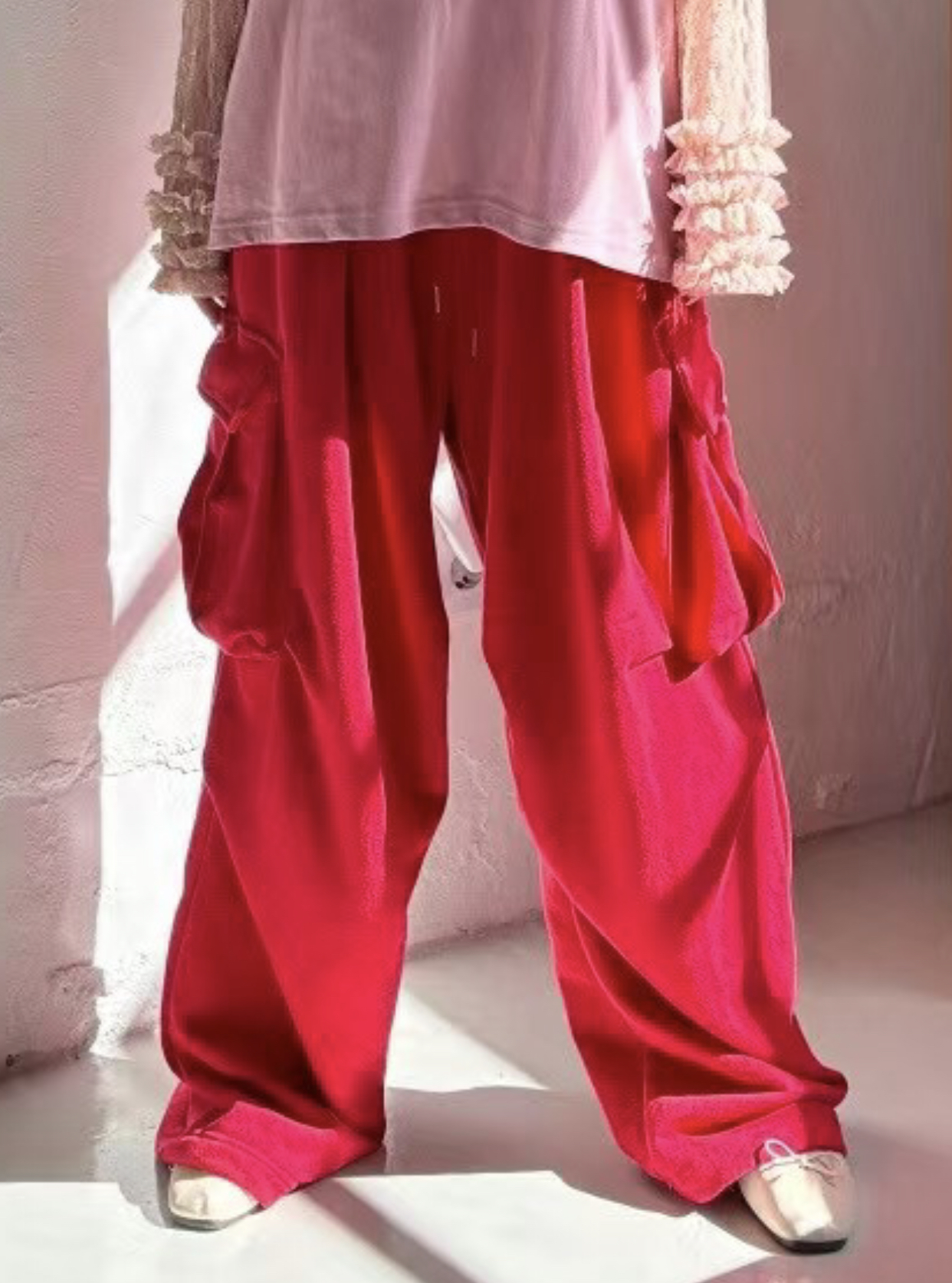 GISELE韓國代購女裝新款休閑職業熱賣時尚人氣25春夏休閑褲GISELE休閑褲圖色1
