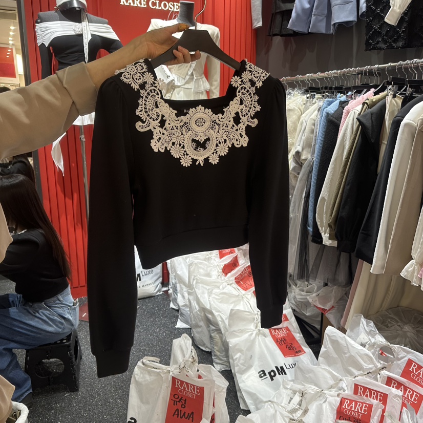 RARE CLOSET韓國直郵㊣東大門實拍女裝新品25春夏職業衛衣RARE CLOSET衛衣圖色2