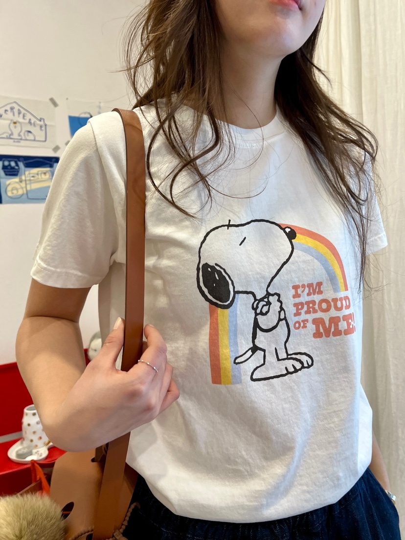 AT NOTE韓國㊣直郵東大門代購女裝新品休閑職業時尚T恤史努比AT NOTET恤