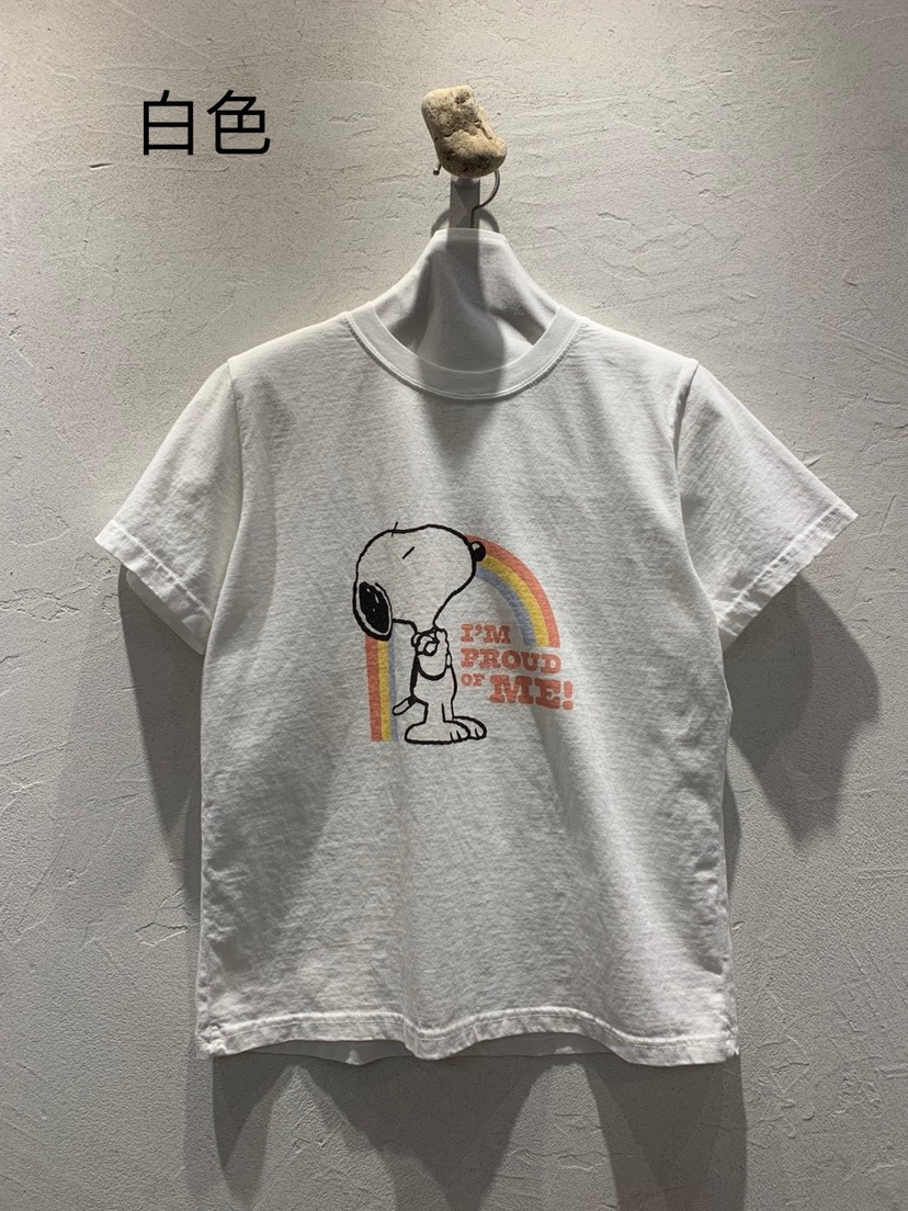 AT NOTE韓國㊣直郵東大門代購女裝新品休閑職業時尚T恤史努比AT NOTET恤圖色1