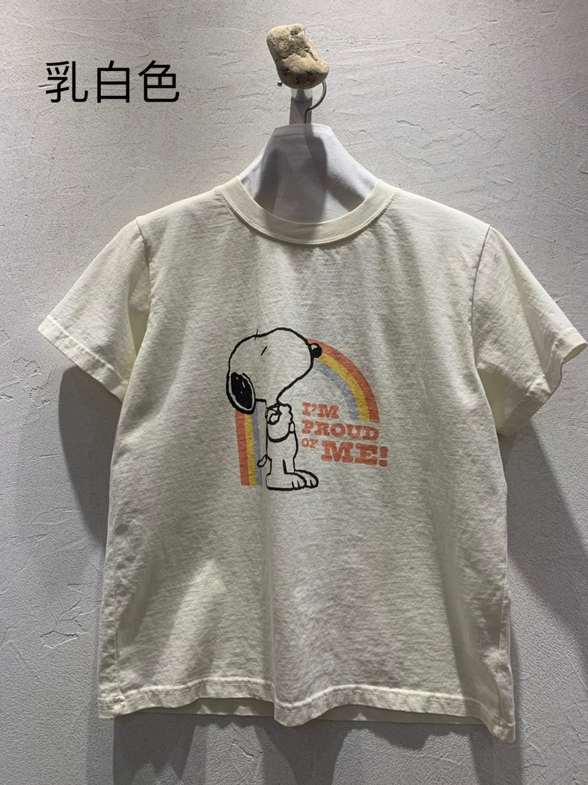 AT NOTE韓國㊣直郵東大門代購女裝新品休閑職業時尚T恤史努比AT NOTET恤圖色2