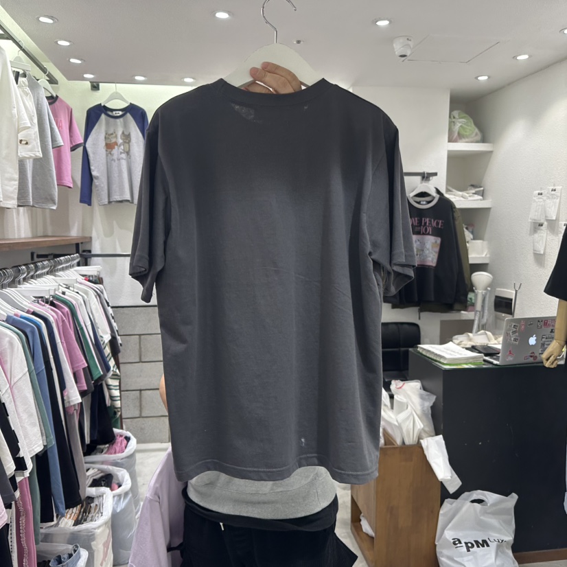 EVE直郵韓國代購㊣女裝新品職業人氣時尚推薦25春夏T恤蝴蝶結EVET恤