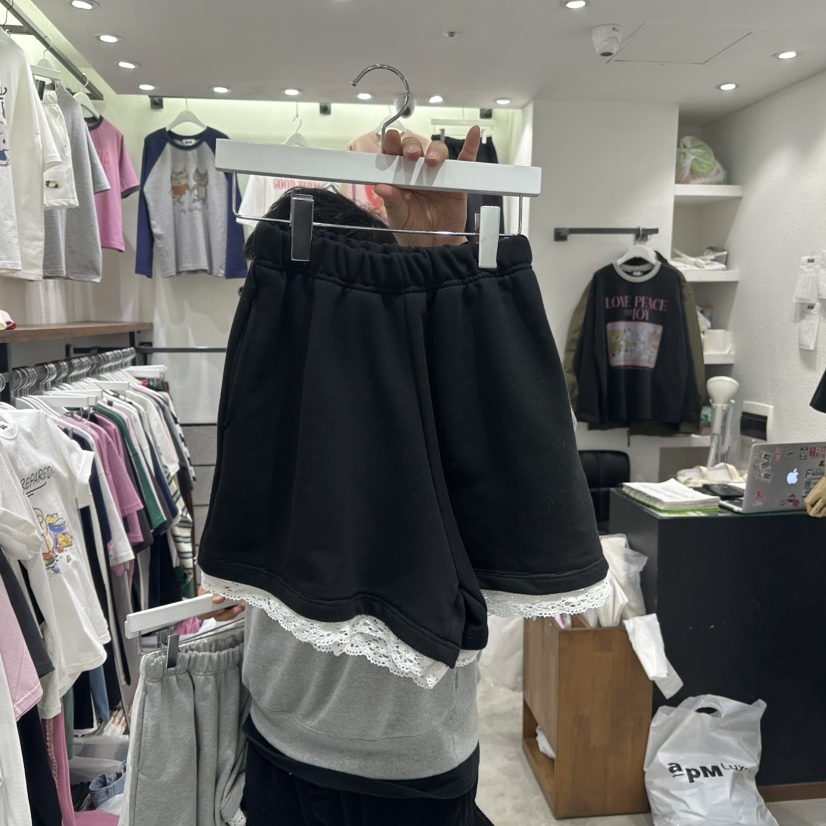 EVE直郵韓國代購㊣女裝新品休閑熱賣時尚推薦25春夏職業短褲EVE短褲圖色2