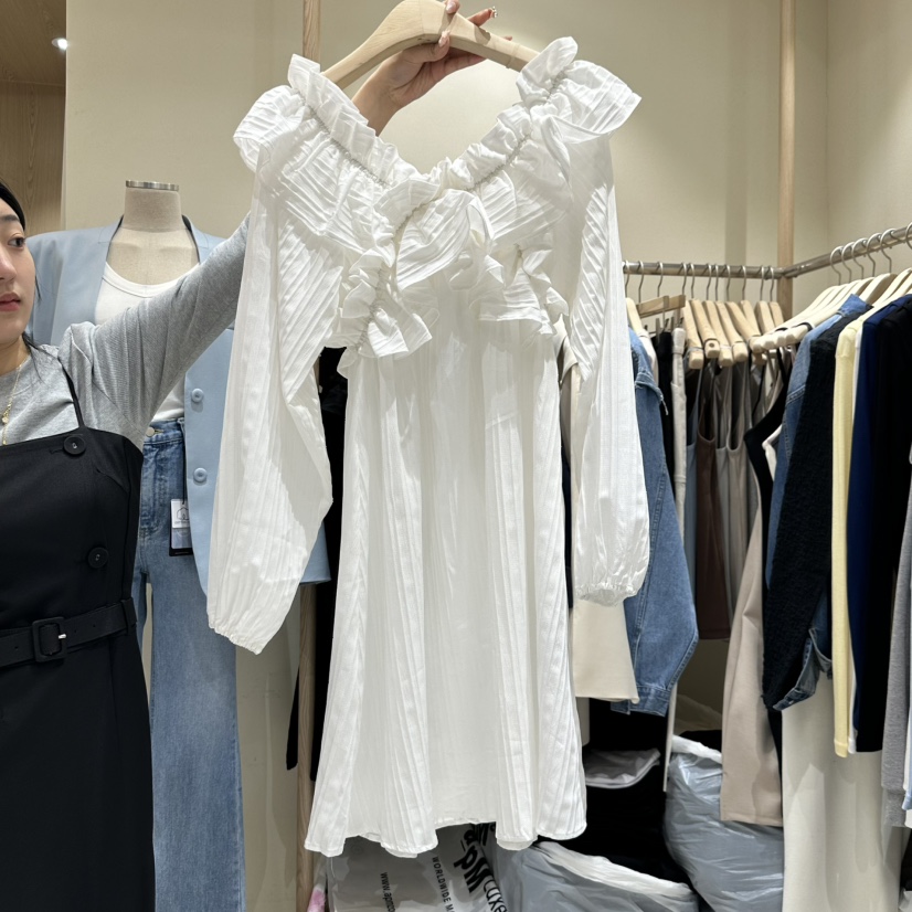 VINTAGE VIBE韓國代購女裝新品推薦人氣真品25春夏職業連衣裙VINTAGE VIBE連衣裙