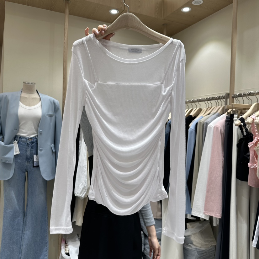 VINTAGE VIBE韓國直郵女士新品人氣職業真品推薦熱賣長袖T恤VINTAGE VIBE長袖T恤圖色2