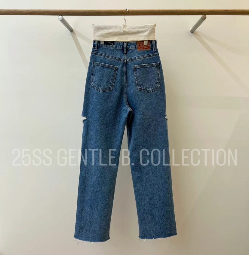 GENTLE B韓國直郵㊣東大門實拍女裝新品熱賣推薦職業牛仔褲GENTLE B牛仔褲