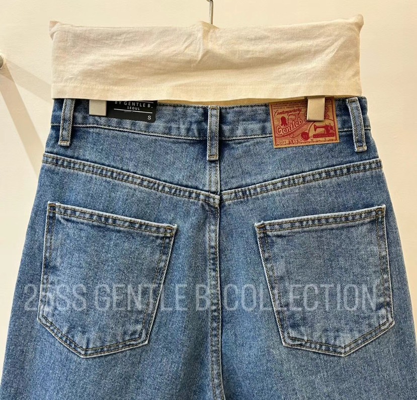GENTLE B韓國直郵㊣東大門實拍女裝新品熱賣推薦職業牛仔褲GENTLE B牛仔褲