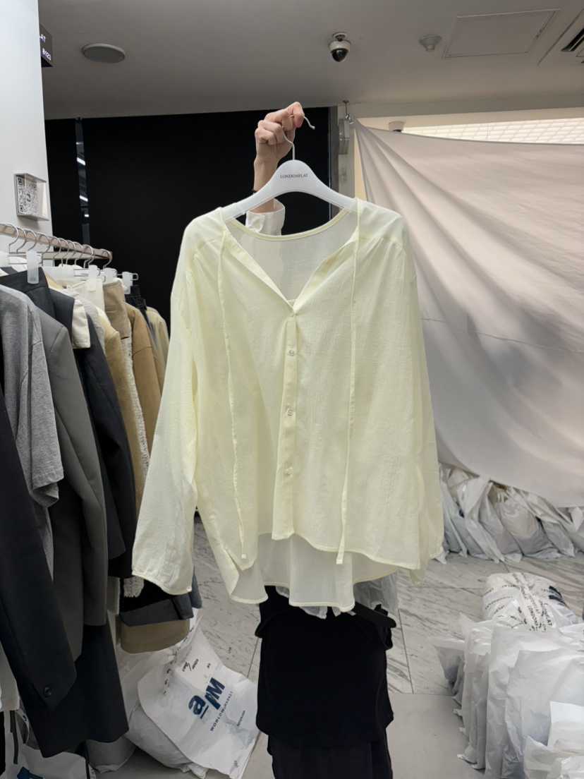 LONDON FLAT韓國㊣直郵東大門代購女裝新款人氣襯衫蕾絲衫LONDON FLAT襯衫/蕾絲衫圖色1