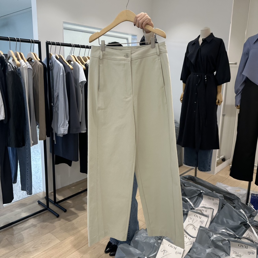 OVU韓國直郵㊣東大門實拍女裝新品熱賣職業時尚推薦人氣休閑褲OVU休閑褲