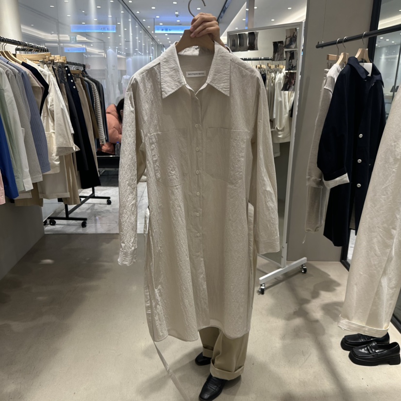 BOUTIQUE SEOUL-P韓國㊣直郵東大門代購女裝新品熱賣連衣裙含腰帶But ton/BOUTIQUE SEOUL連衣裙圖色2