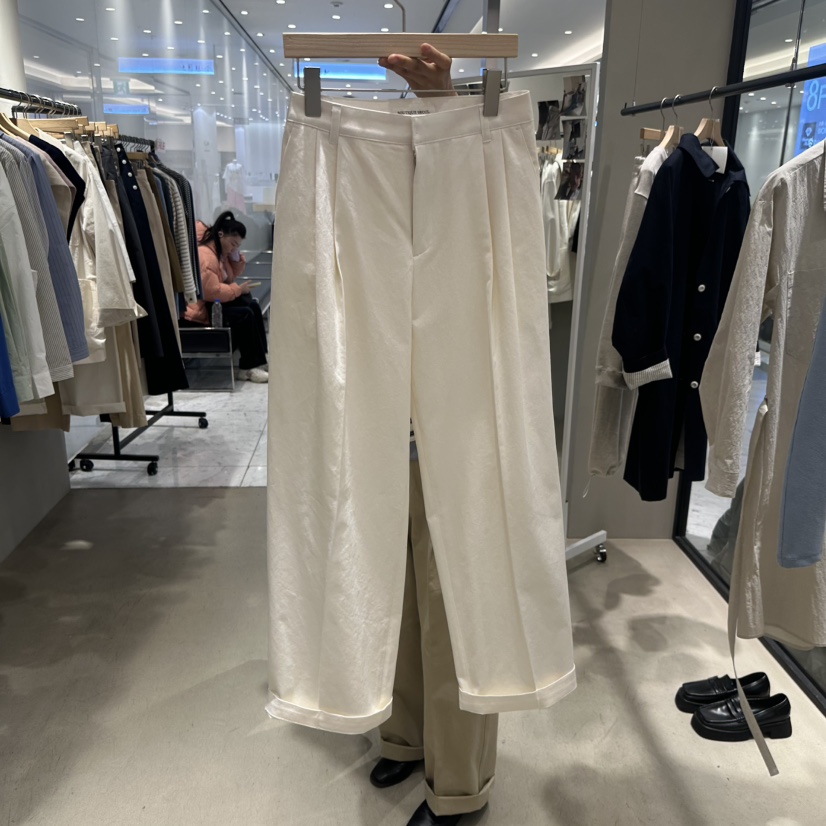 BOUTIQUE SEOUL-P直郵韓國代購㊣女裝新款休閑25春夏休閑褲But ton/BOUTIQUE SEOUL休閑褲圖色2