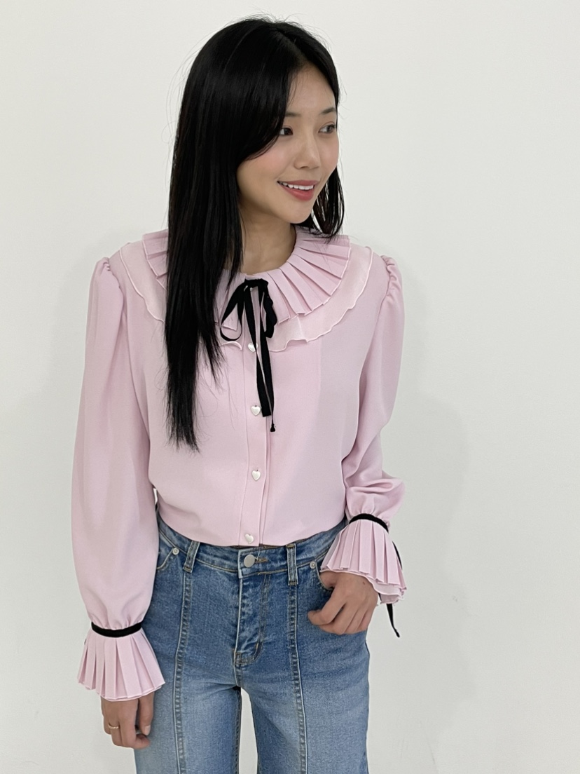 ANNA VERRY-P韓國直郵㊣東大門實拍女裝新品熱賣襯衫蕾絲衫ANNA VERRY/BELIEVE襯衫/蕾絲衫圖色3