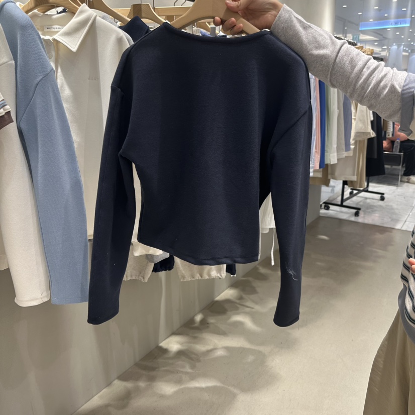BOUTIQUE SEOUL-P韓國直郵㊣女裝新品推薦休閑人氣針織衫But ton/BOUTIQUE SEOUL針織衫