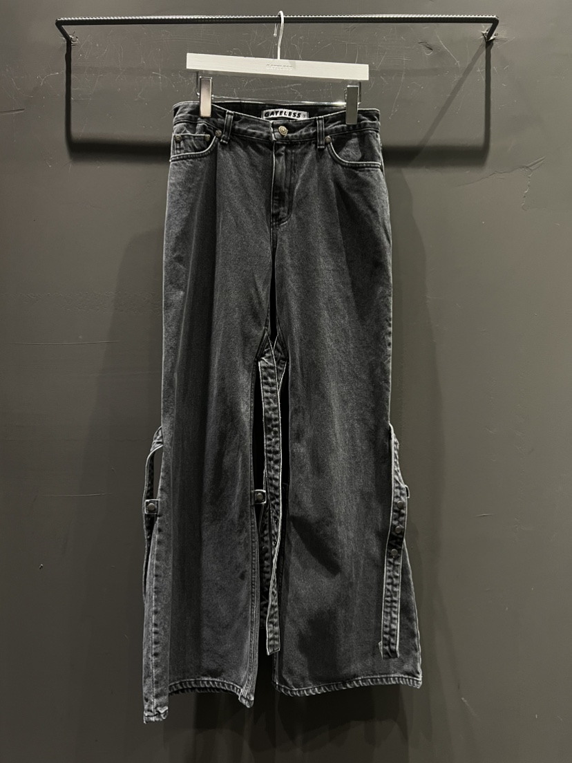 GATELESS直郵韓國代購㊣女裝新品25春夏職業熱賣休閑牛仔褲GATELESS牛仔褲