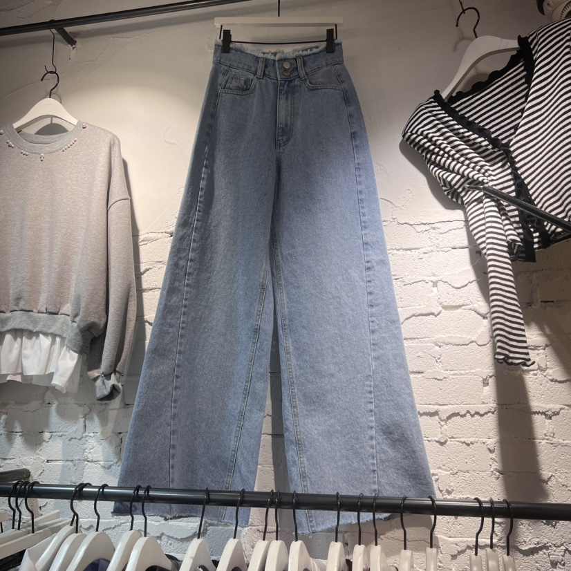 OZ直郵韓國代購㊣女裝新品人氣時尚熱賣職業休閑25春夏牛仔褲OZ.ounce牛仔褲圖色2