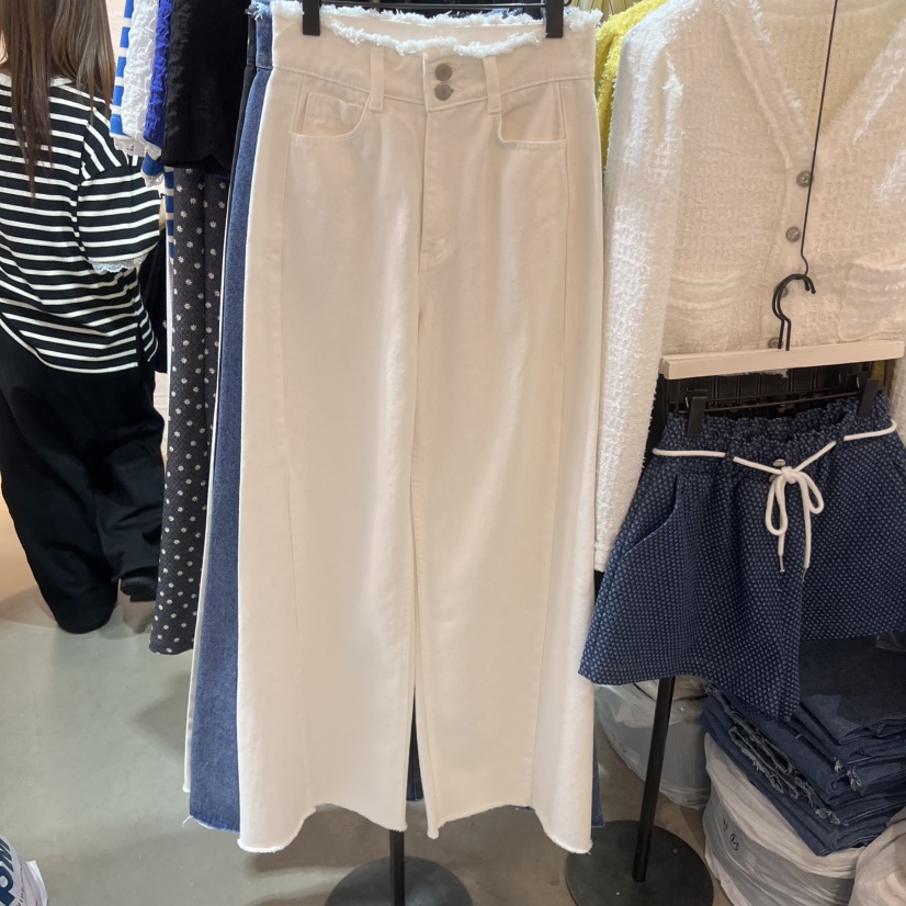 OZ直郵韓國代購㊣女裝新品人氣時尚熱賣職業休閑25春夏牛仔褲OZ.ounce牛仔褲圖色3