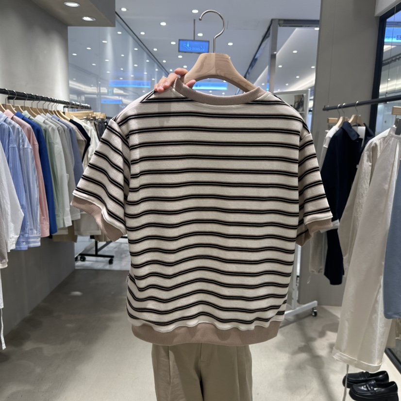 BOUTIQUE SEOUL-P韓國㊣直郵東大門代購女裝新款職業推薦T恤But ton/BOUTIQUE SEOULT恤
