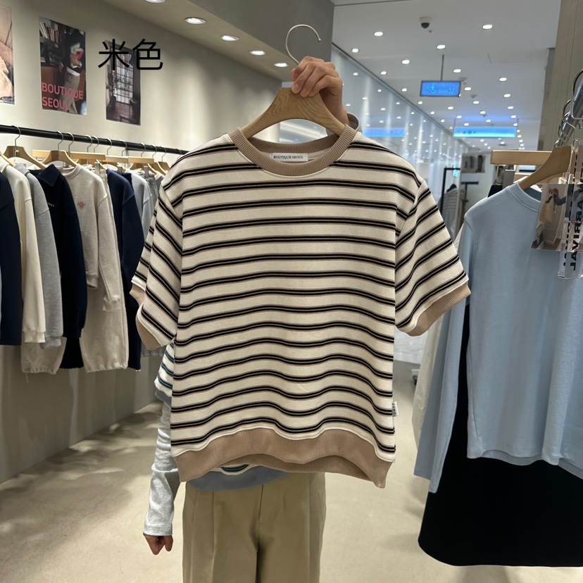 BOUTIQUE SEOUL-P韓國㊣直郵東大門代購女裝新款職業推薦T恤But ton/BOUTIQUE SEOULT恤