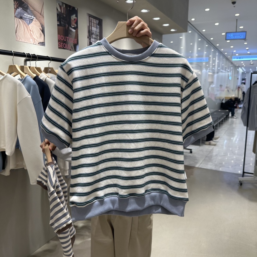 BOUTIQUE SEOUL-P韓國㊣直郵東大門代購女裝新款職業推薦T恤But ton/BOUTIQUE SEOULT恤圖色3