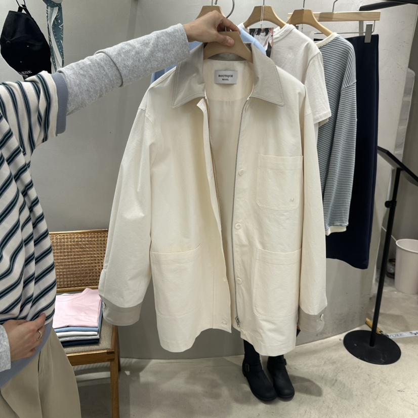 BOUTIQUE SEOUL-P韓國直郵㊣女裝新款時尚人氣25春夏夾克But ton/BOUTIQUE SEOUL夾克圖色2
