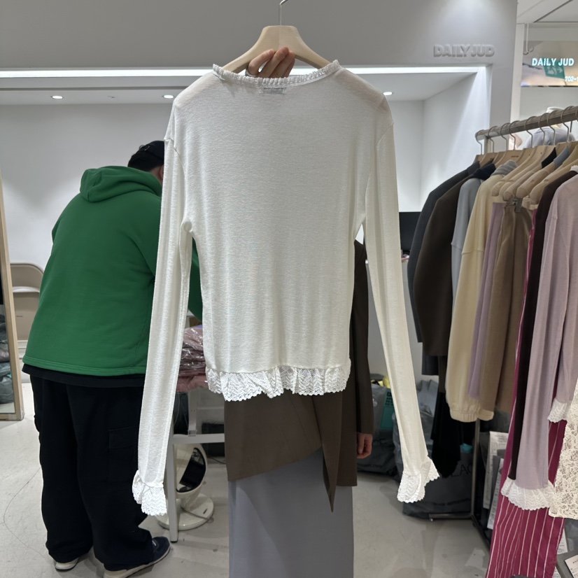 DAILYJUD韓國㊣直郵東大門代購女裝新款職業休閑人氣長袖T恤CONNAUGHT長袖T恤