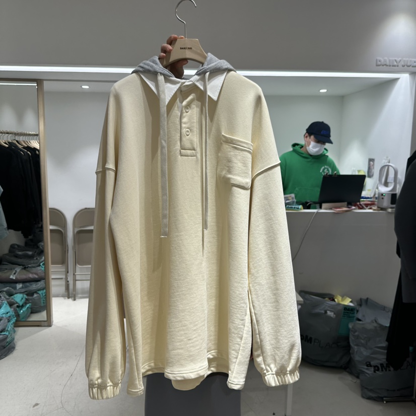 DAILYJUD韓國㊣直郵東大門代購女裝新品人氣休閑推薦25春夏衛衣CONNAUGHT衛衣圖色1