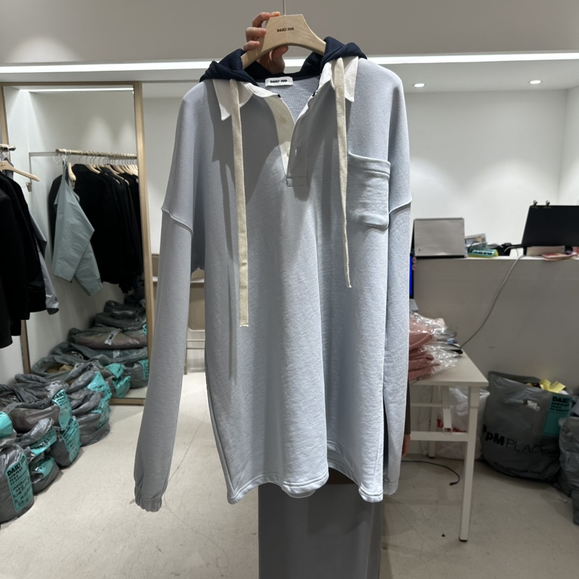 DAILYJUD韓國㊣直郵東大門代購女裝新品人氣休閑推薦25春夏衛衣CONNAUGHT衛衣圖色2