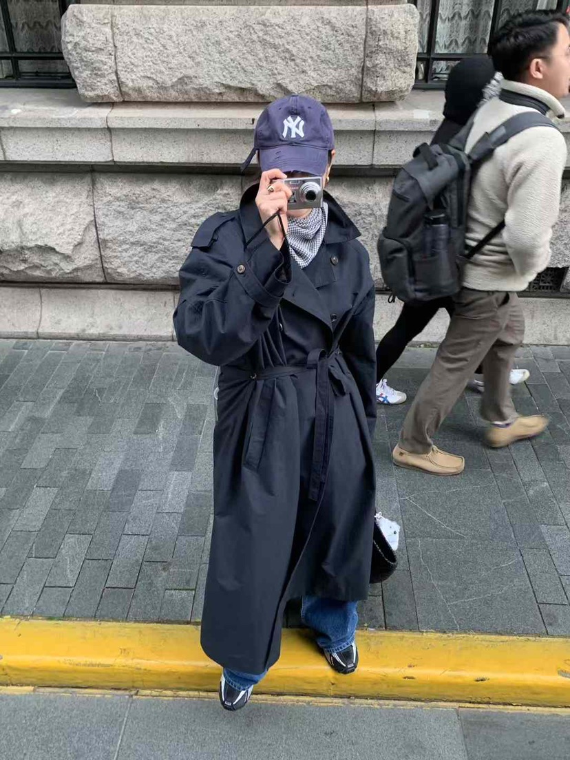 THE REST直郵韓國代購㊣女裝新品休閑職業25春夏長款風衣含腰帶THE REST/UNNOEUD長款風衣