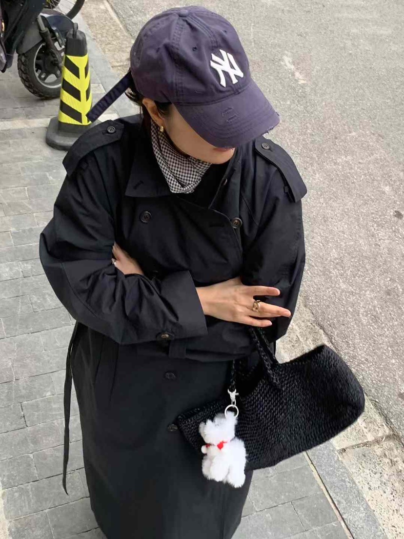 THE REST直郵韓國代購㊣女裝新品休閑職業25春夏長款風衣含腰帶THE REST/UNNOEUD長款風衣