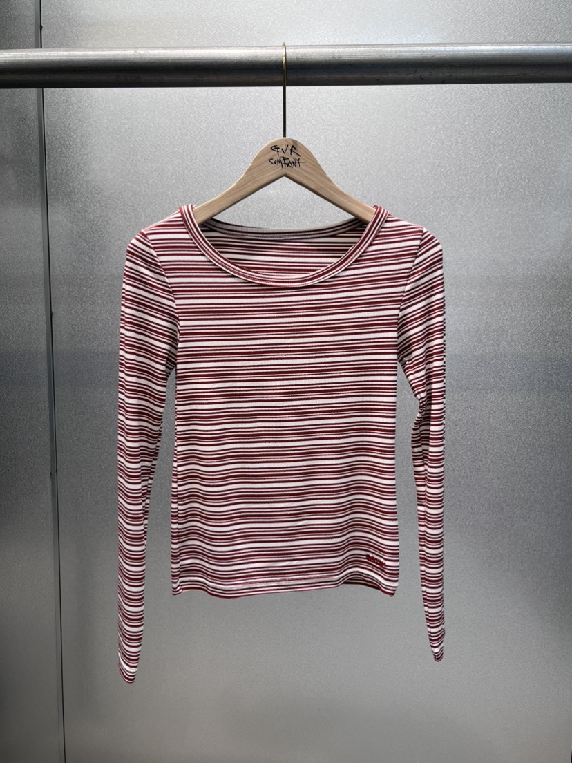 VARY COON直郵韓國代購㊣女裝新品時尚25春夏職業休閑長袖T恤GVR-VARY COON長袖T恤