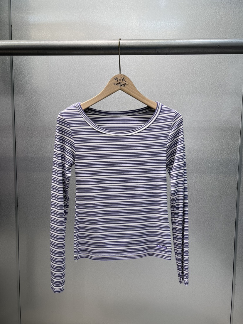 VARY COON直郵韓國代購㊣女裝新品時尚25春夏職業休閑長袖T恤GVR-VARY COON長袖T恤圖色2