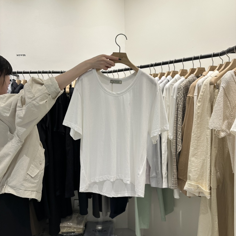 MOWER韓國㊣直郵東大門代購女裝新款熱賣職業推薦人氣休閑T恤MOWERT恤圖色1