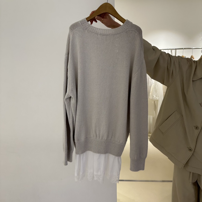 ART IS OVER韓國直郵㊣女裝新品人氣熱賣25春夏休閑針織衫ART IS OVER針織衫