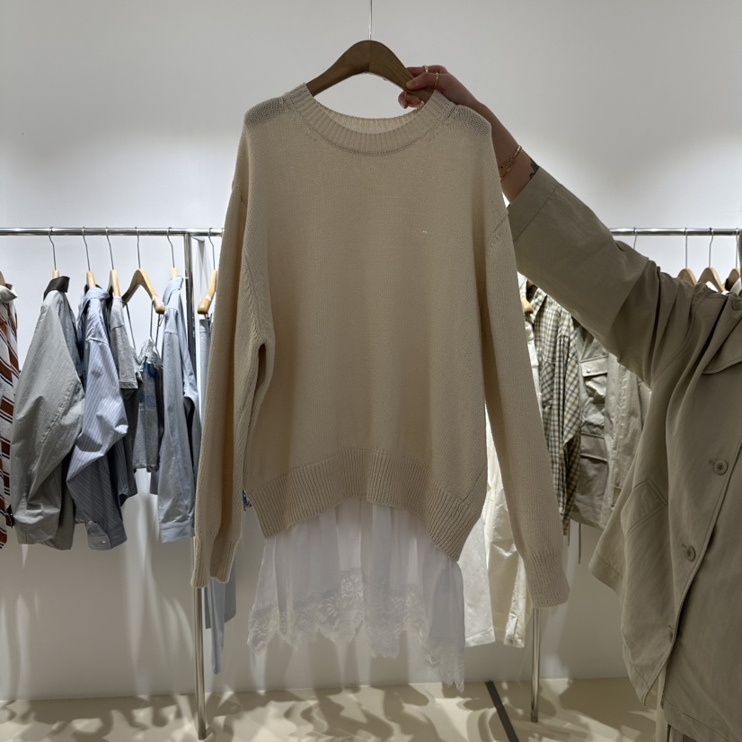ART IS OVER韓國直郵㊣女裝新品人氣熱賣25春夏休閑針織衫ART IS OVER針織衫圖色2
