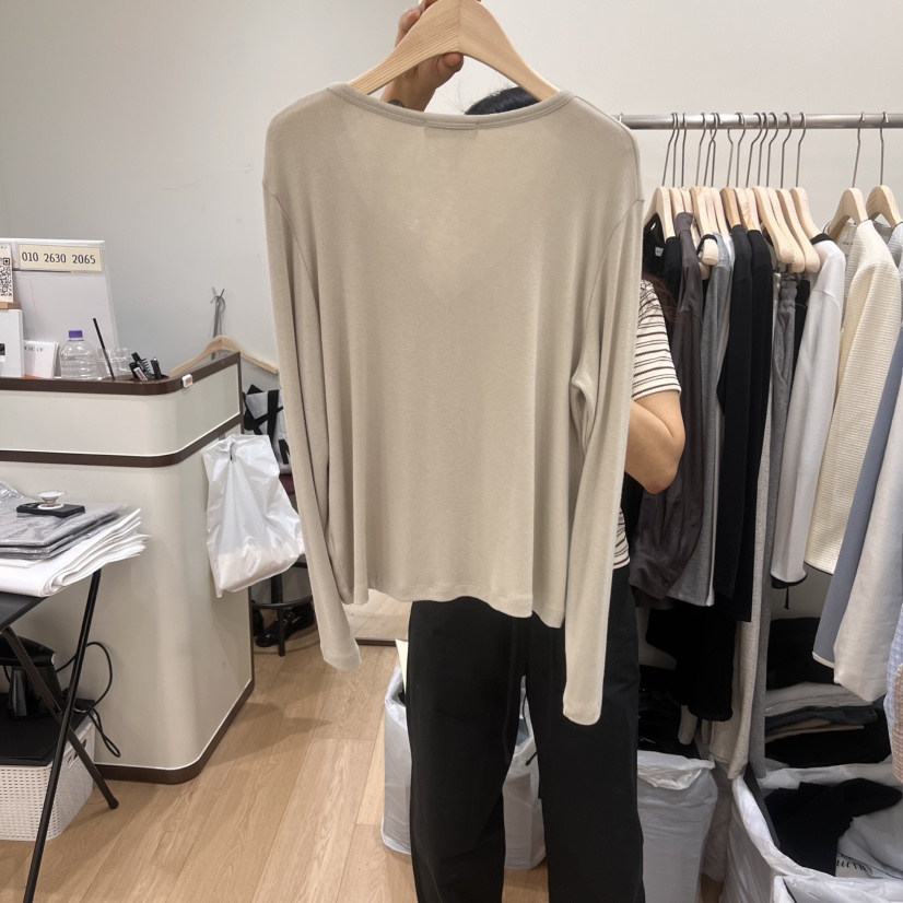 HOUSE OF/DE MERRY韓國直郵㊣東大門實拍女裝新品熱賣長袖T恤羊毛衫HOUSE OF/DE MERRY長袖T恤