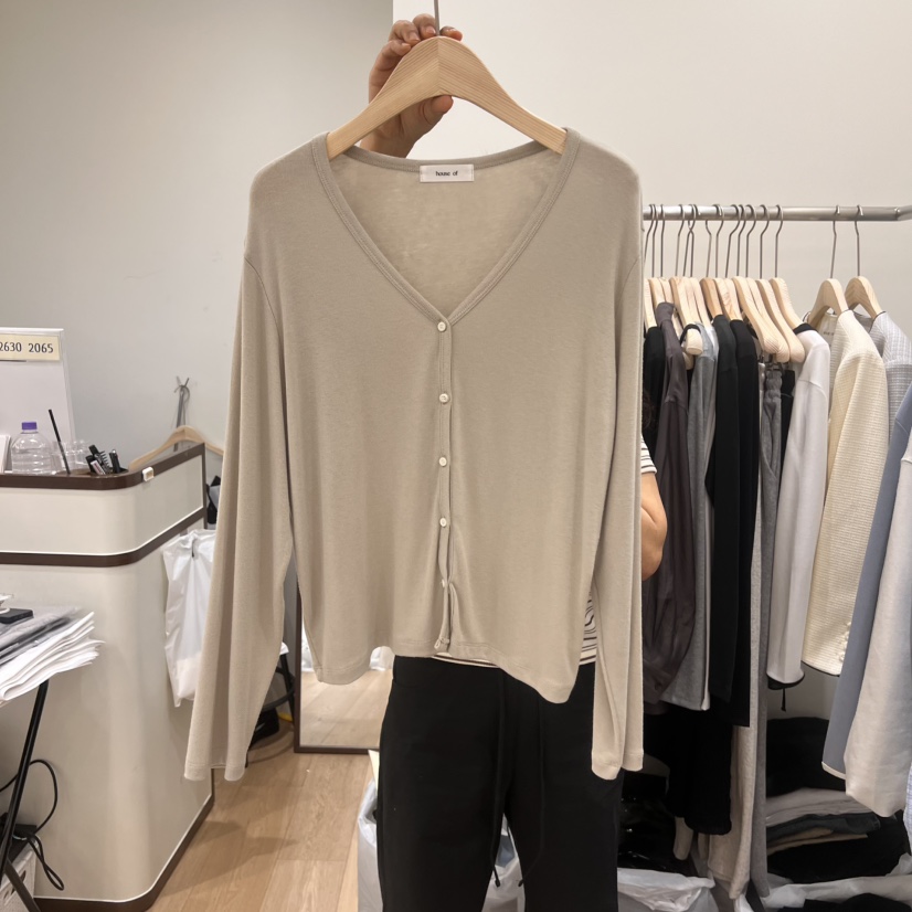 HOUSE OF/DE MERRY韓國直郵㊣東大門實拍女裝新品熱賣長袖T恤羊毛衫HOUSE OF/DE MERRY長袖T恤圖色2