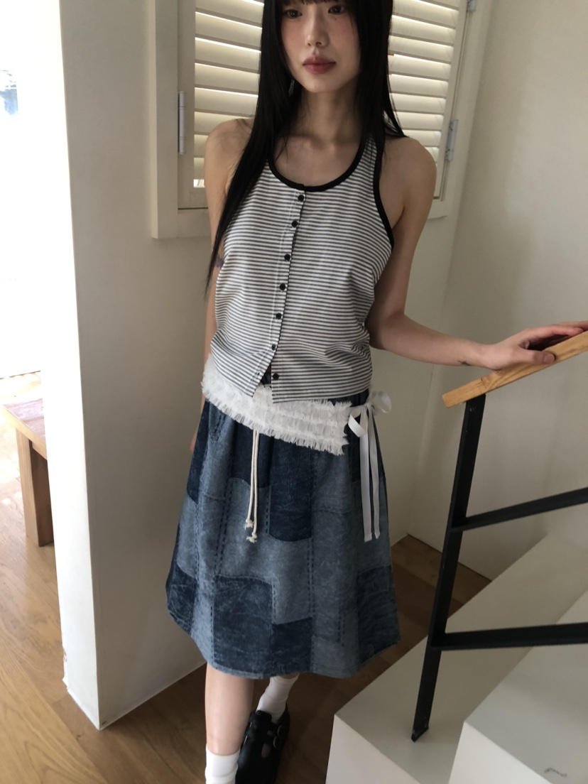 FLASH韓國直郵㊣女裝新款推薦時尚25春夏休閑熱賣人氣吊帶背心I LOVE ME吊帶/背心