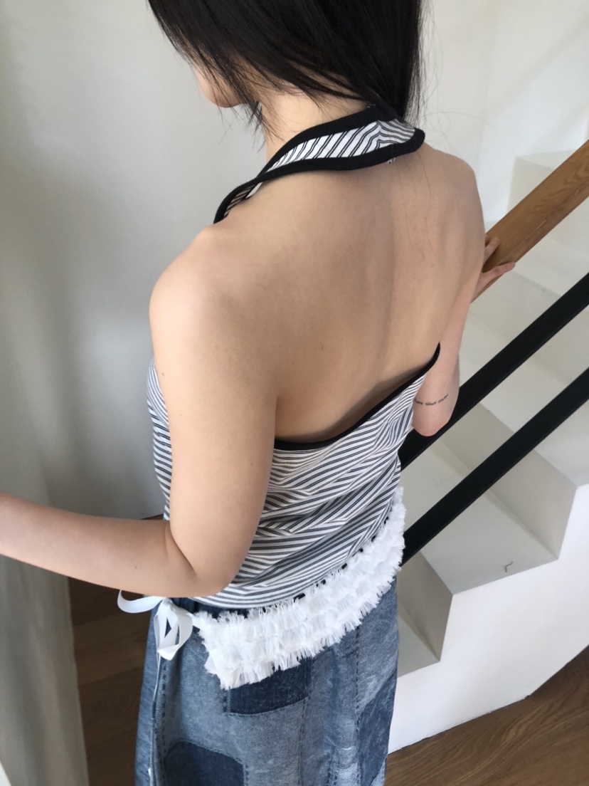 FLASH韓國直郵㊣女裝新款推薦時尚25春夏休閑熱賣人氣吊帶背心I LOVE ME吊帶/背心