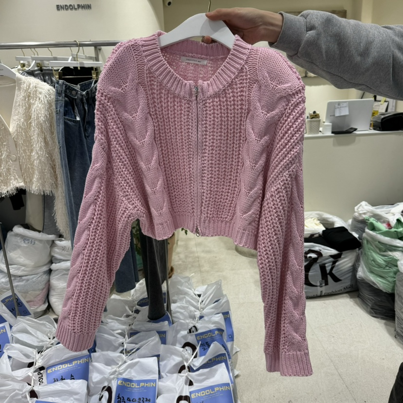 ENDOLPHIN直郵韓國代購㊣女裝新品時尚人氣熱賣推薦休閑針織衫ENDOLPHIN針織衫圖色2