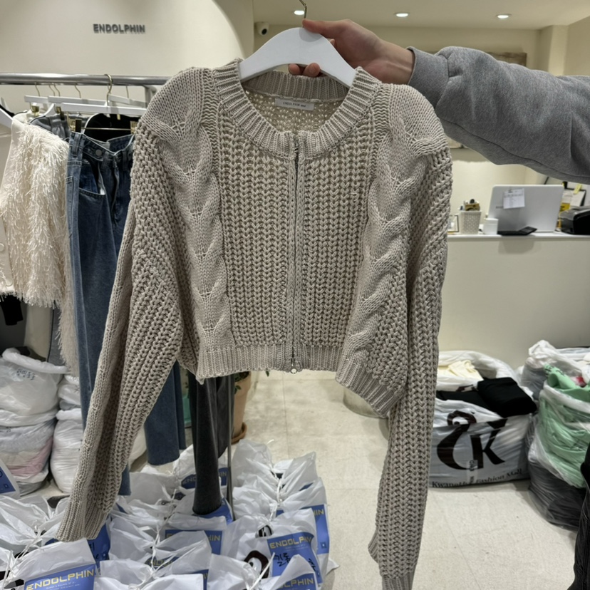 ENDOLPHIN直郵韓國代購㊣女裝新品時尚人氣熱賣推薦休閑針織衫ENDOLPHIN針織衫圖色3