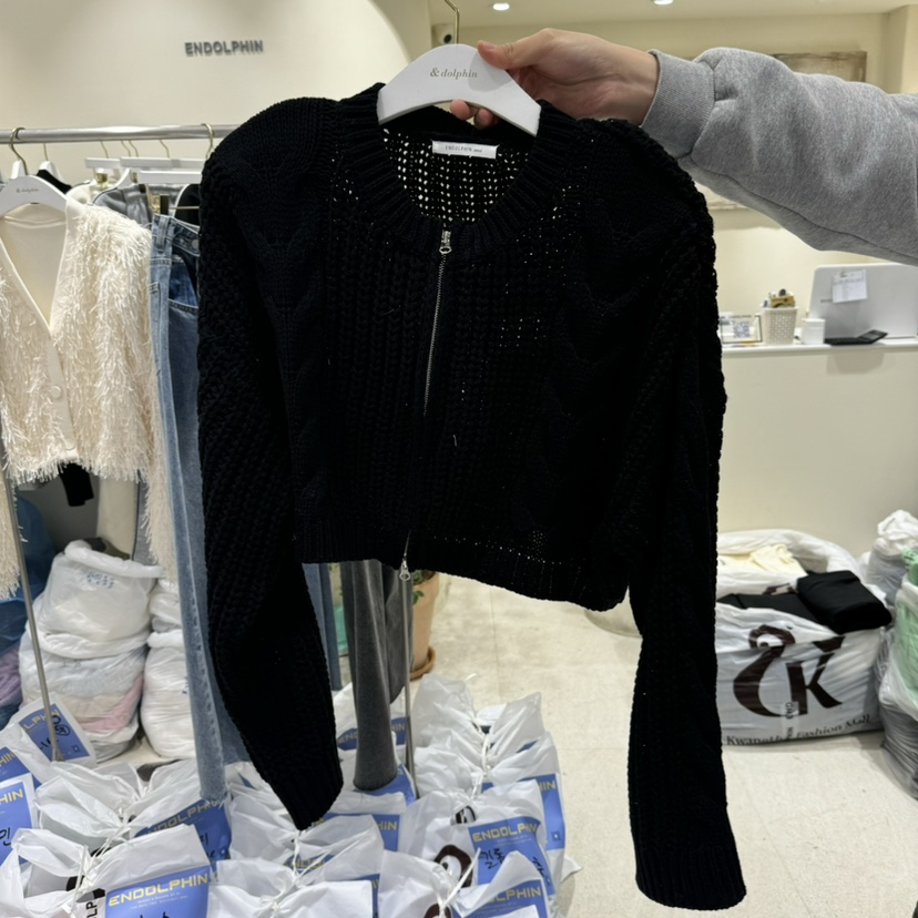 ENDOLPHIN直郵韓國代購㊣女裝新品時尚人氣熱賣推薦休閑針織衫ENDOLPHIN針織衫圖色4